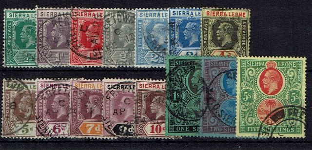 Image of Sierra Leone SG 131/45 FU British Commonwealth Stamp